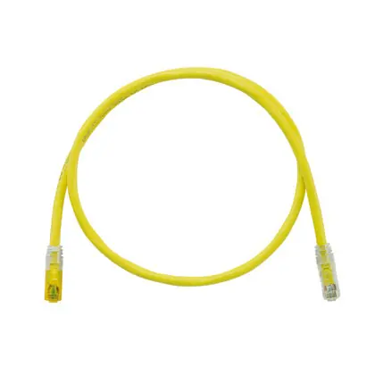 Clearance Keyed Copper Patch Cord, Cat 6A, Yellow