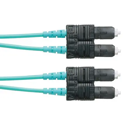 Genuine OM3 2 Fiber 3mm Jacket Patchcord Plenum