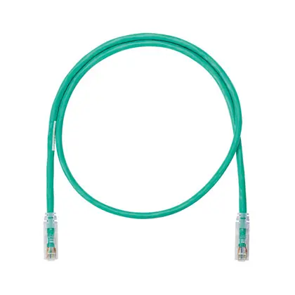 Handmade Netkey Cat6A Patch Cord, CM/LSZH, Green