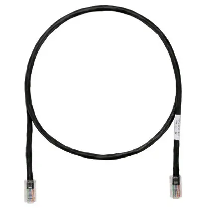 Certified Copper Patch Cord, Cat 5e, Black UTP Cab