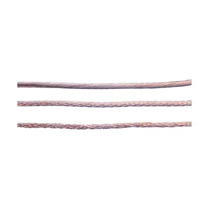 Time-Limited Stranded Conductor for Lightning Protection, Copper, Smooth Weave, 59.45 kcmil