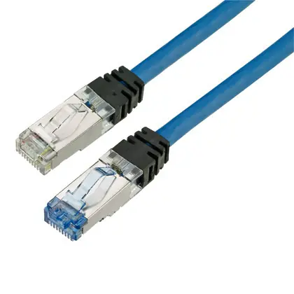 Best Choice Keyed Copper Patch Cord, Cat 6A, Red S/F