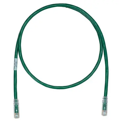 Price Cut Keyed Copper Patch Cord, Cat 6A, Green U