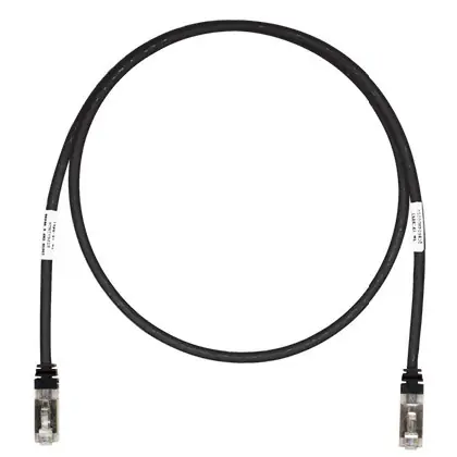 Best Choice Copper Patch Cord, Cat 6A, Black S/FTP C