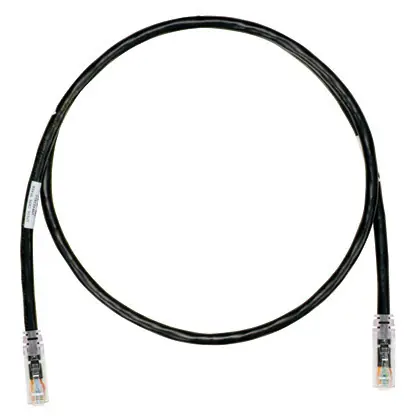 Low Price Keyed Copper Patch Cord, Cat 6A, Black U