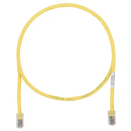 Copper Patch Cord, Cat 5e, Yellow UTP Ca Exclusive Offer