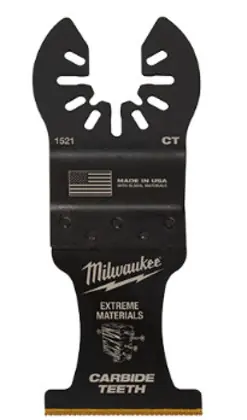 Free Shipping OPEN-LOK™ 1-3/8" Carbide Teeth Multi-Material Multi-Tool Blades 2PK