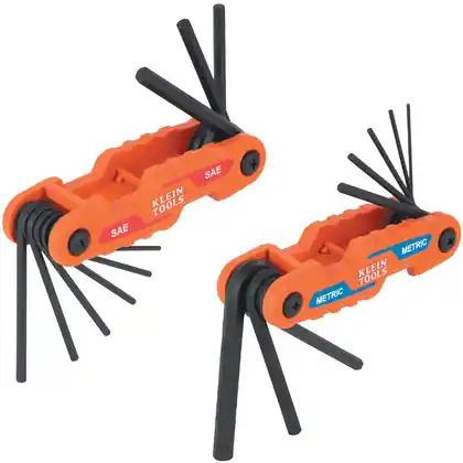 Exclusive Offer Compact Hex Key Set, SAE, Metric