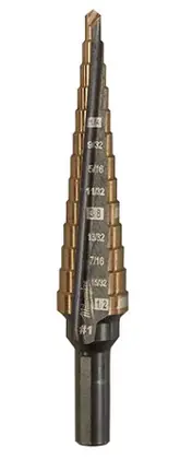 Cobalt Step Drill Bit, #1 (1/8-1/2") Grab Now