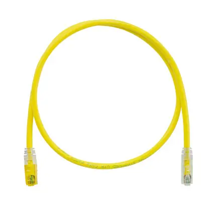 Hot Picks Keyed Copper Patch Cord, Cat 6, Yellow U