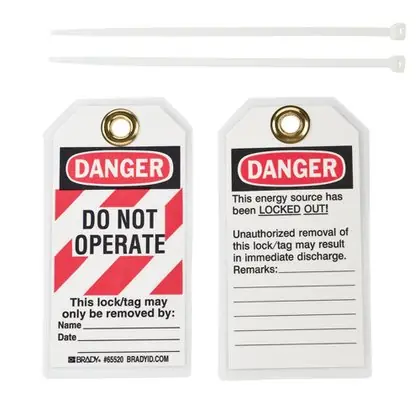'Do Not Operate' Lockout Tags, 25 Tags per Pack Price Cut