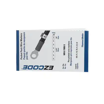 Wire Marker Book, Vinyl Cloth, (10) Each, 0-9, T1, T2, T3, L1, L2, L3 Get Yours
