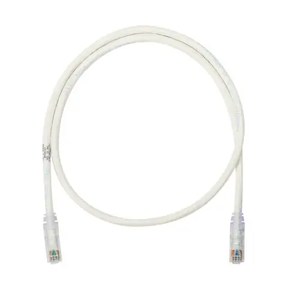 Clearance Netkey Cat6A Patch Cord, CM/LSZH, Off Wh
