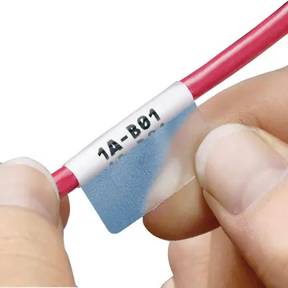 Instant Buy Self Laminating Labels, 1/2", 3/4" Long, 18-14 AWG, White
