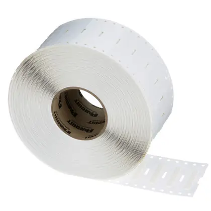 Heat Shrink Label, Thermal Transfer, Military Grade, 1/8", White Next Day Delivery
