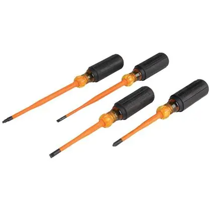 4pc Screwdriver Set, Slim Insulated Phillips, Cabinet/Square No Minimum Order