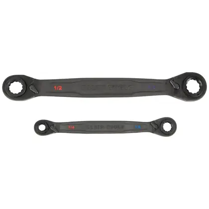 2 PC SAE RATCHETING QUAD WRENCH SET Discount
