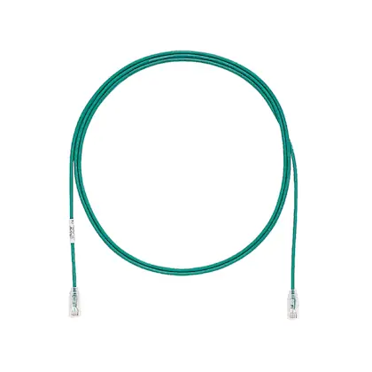 Category 6 Performance UTP Patch Cord, 28 AWG, 20', Green Next Day Delivery