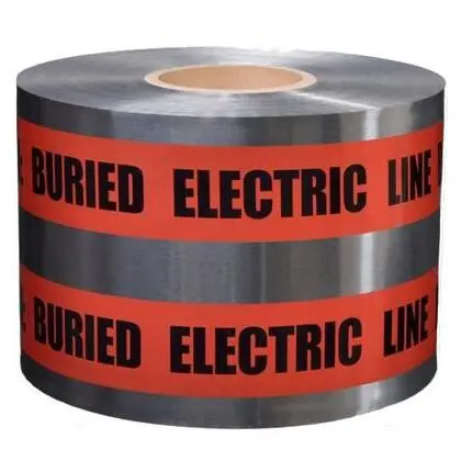 "Caution Buried Electric Line Below" Barricade Tape, 6" x 1000' Best Seller