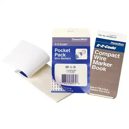 WIRE MKR BK-VNYL SELF LAM-1X6-QTY30 Discount
