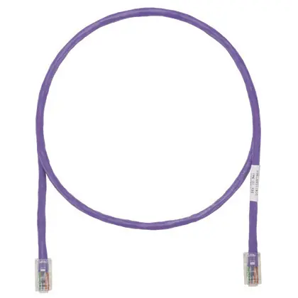 Cat5e, UTP Patch Cord, Modular Plugs on Ends, Violet, 5' Same Day Shipping
