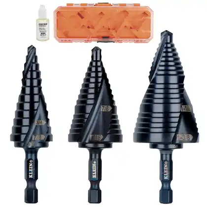 Quick Release Step Bit Set, 3 Pc High Quality