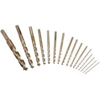High Quality Wood/Metal Drill Bit Set, Pilot Point, 16-Piece