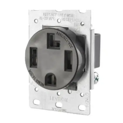 30 Amp Flush Mount Receptacle, 125/250V, 14-30R Free Delivery