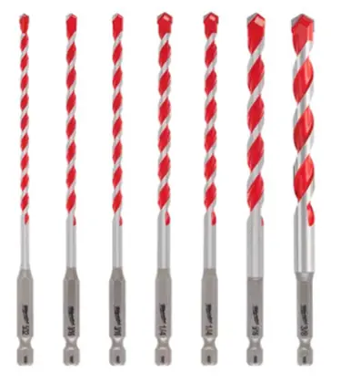 Authentic 7pc. SHOCKWAVE™ Carbide Hammer Drill Bit Kit