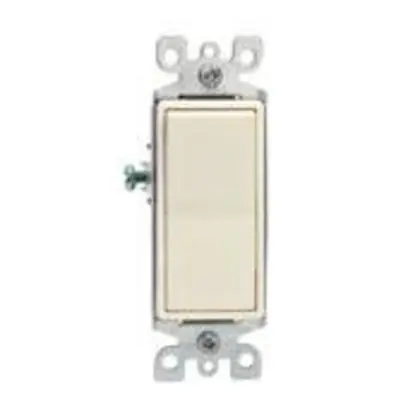 3-Way Decora Switch, 15A, 120/277V, Light Almond, Residential Grade Professional Grade