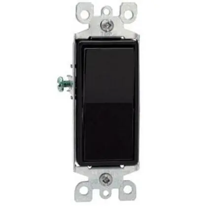 15A Decora Rocker Switch, Black Express Delivery