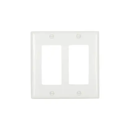 Next Day Delivery Wallplate 2G Decorator Thermoset Std WH