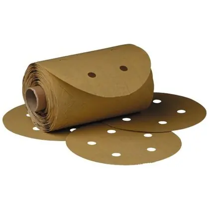 216U Open Coated PSA Abrasive Disc Roll, 5 IN Dia Disc, P80 Grit, M Big Sale