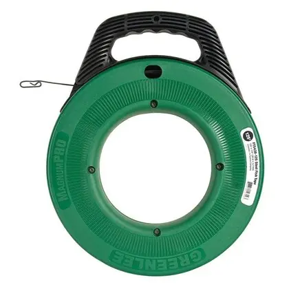 125' Fish Tape With 12" Winder Case Same Day Shipping