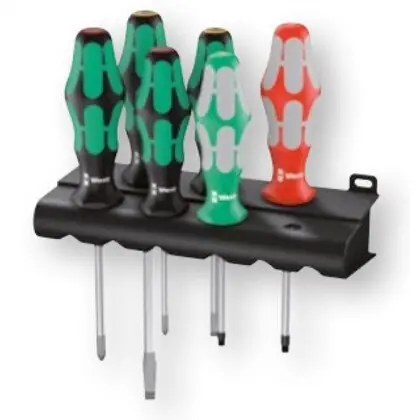 Fresh Stock 334/368/6 Screwdriver set + rack, 6 pieces