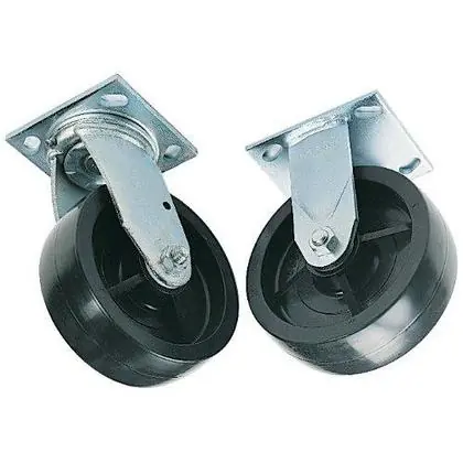 2 Swivel Casters Set - Diameter: 6", Tread: 2" New Arrival