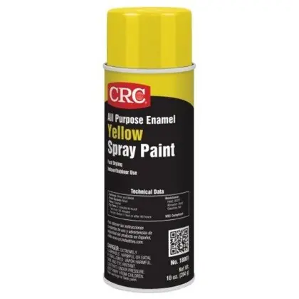 Certified Enamel Spray Paint, All-Purpose, Yellow, 10 Ounce