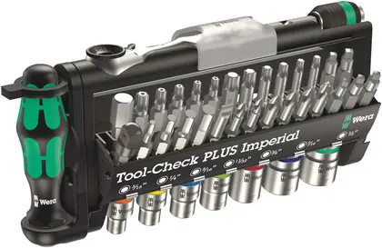 Tool-Check PLUS Imperial, 39 pieces Handmade