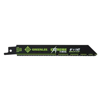 Free Delivery Reciprocating Saw Blade, Bi-Metal, 14 TPI, 6", 5-Pack